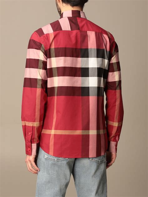 red plaid burberry shirt|Burberry uk official site.